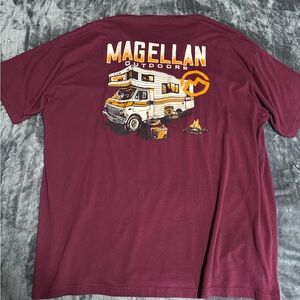 Burgundy Magellan Outdoors Tee Size 3XL